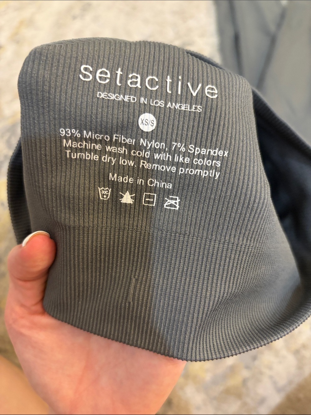 SET Active Ribbed Grey Workout Set - Picture 7 of 7